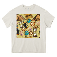 Cream history seamless pattern Heavy Core Tee - BundleAndBundleShop
