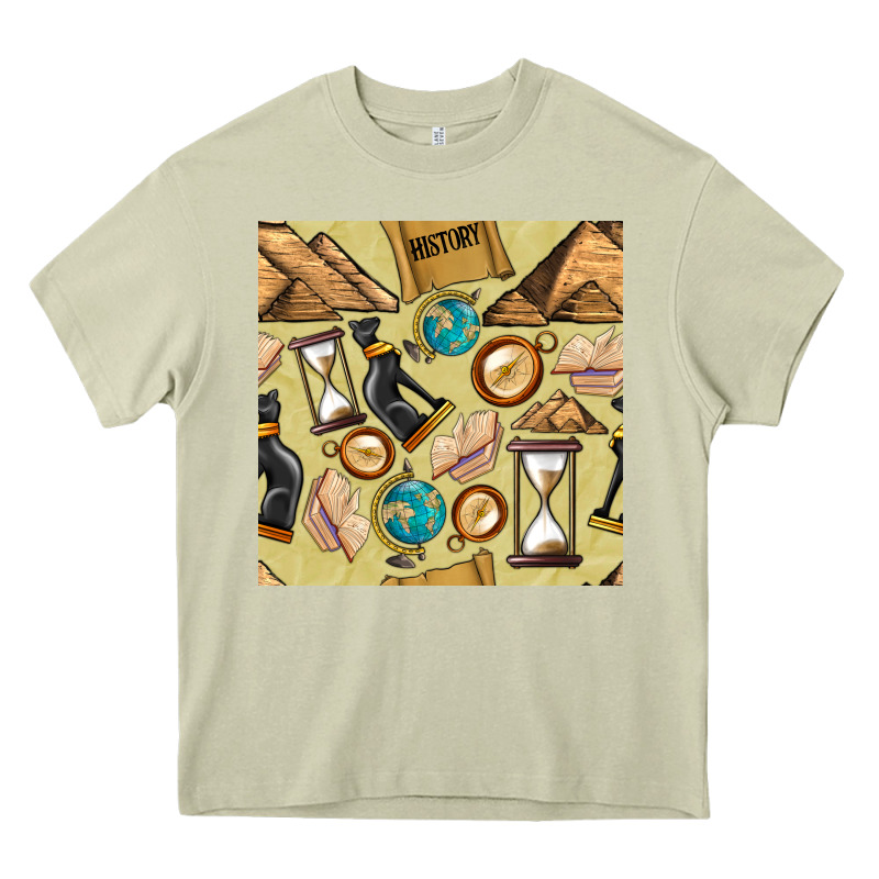 History Seamless Pattern Heavy Core Tee by BundleAndBundleShop | Teevron
