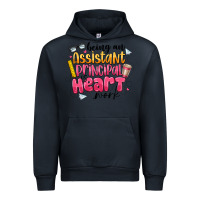 Navy Being an Assistant Principal is Heart Work Urban Hoodie - CowhideDigitalArt