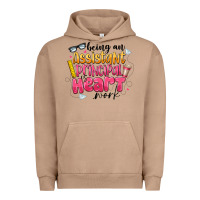 Pigment Burro Being an Assistant Principal is Heart Work Urban Hoodie - CowhideDigitalArt