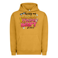Pigment Peanut Butter Being an Assistant Principal is Heart Work Urban Hoodie - CowhideDigitalArt