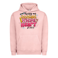 Pigment Salmon Being an Assistant Principal is Heart Work Urban Hoodie - CowhideDigitalArt