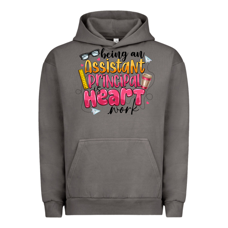 Being An Assistant Principal Is Heart Work Urban Hoodie by CowhideDigitalArt | Teevron