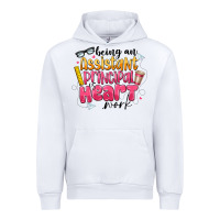 White Being an Assistant Principal is Heart Work Urban Hoodie - CowhideDigitalArt