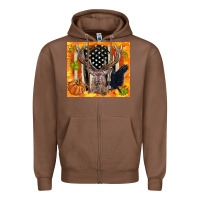 Chestnut crow and deer hunting fall camouflage Zipper Hoodie - TumblerDesignByShophia