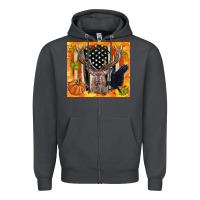 Smoke crow and deer hunting fall camouflage Zipper Hoodie - TumblerDesignByShophia