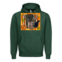 Sports Green crow and deer hunting fall camouflage Zipper Hoodie - TumblerDesignByShophia