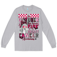 Moon Dust pink ghost breast cancer awareness Long Sleeve Tee - LillyAllenDesigns