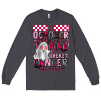 Smoke pink ghost breast cancer awareness Long Sleeve Tee - LillyAllenDesigns