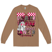 Toasted Coconut pink ghost breast cancer awareness Long Sleeve Tee - LillyAllenDesigns
