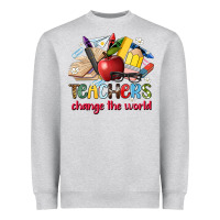 Teachers Change The World Heavyweight Sweatshirt | Teevron