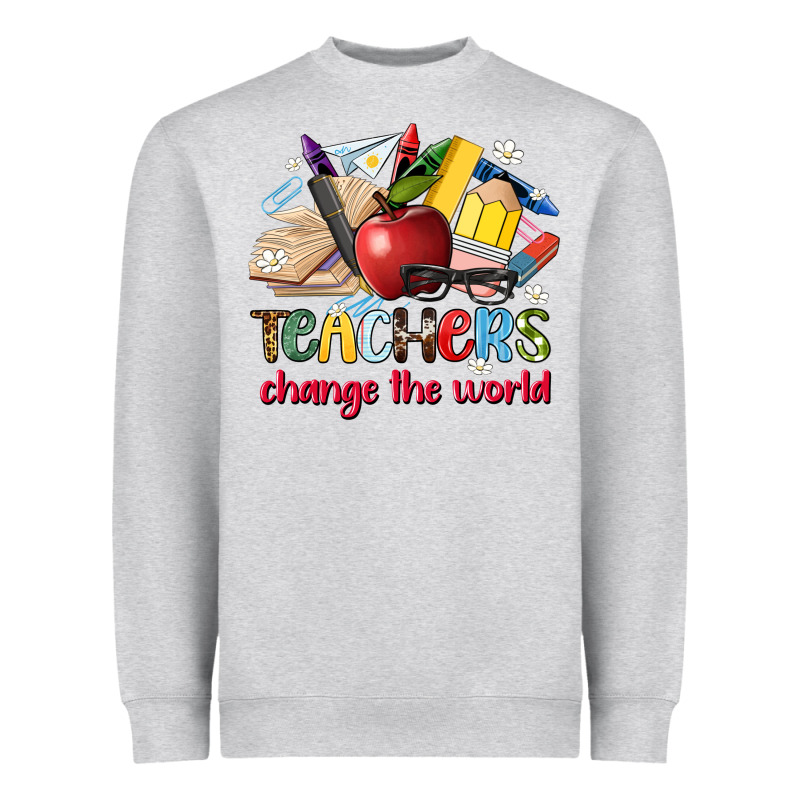 Teachers Change The World Heavyweight Sweatshirt by Artiststas | Teevron