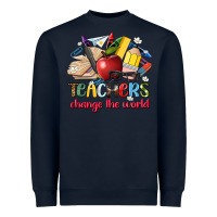 Navy teachers change the world Heavyweight Sweatshirt - Artiststas