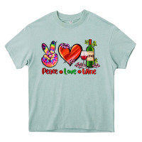 Arona peace love wine Heavy Core Tee - AdoDesignShop