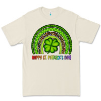 Bone Happy St. Patrick's Day Shamrock Rainbow Premium Tee - Artiststas