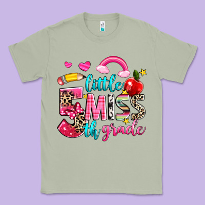Little Miss Fifth Grade Classic Tee Designed By Nancycooperartshop