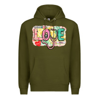 Army Green Love Nursing leopard Premium Hoodie - CowGirlArtShop