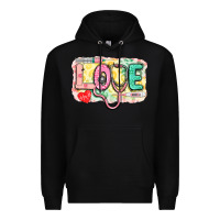 Black Love Nursing leopard Premium Hoodie - CowGirlArtShop