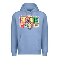 Colony Blue Love Nursing leopard Premium Hoodie - CowGirlArtShop
