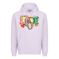 Lilac Love Nursing leopard Premium Hoodie - CowGirlArtShop