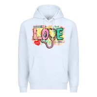 White Love Nursing leopard Premium Hoodie - CowGirlArtShop