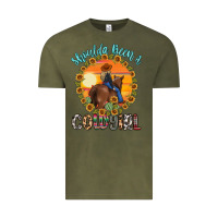 Vintage Olive shoulda been a cowgirl Vintage Tee - MaliasSmallBusiness
