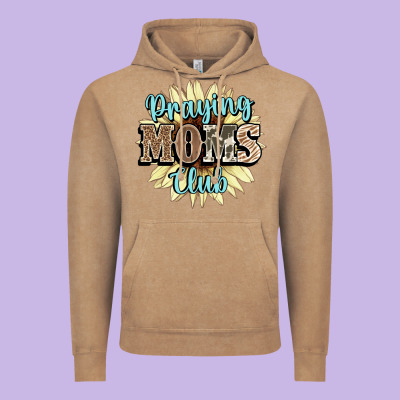 Praying Moms Club Vintage Hoodie Designed By Nancycooperartshop