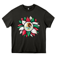 Asphalt sunflower mexican flag Heavy Core Tee - JahusDesignShop