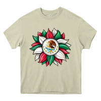 Mossy sunflower mexican flag Heavy Core Tee - JahusDesignShop