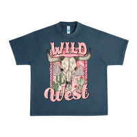 Midnight Navy wild west Urban Heavy Tee - MaliasSmallBusiness