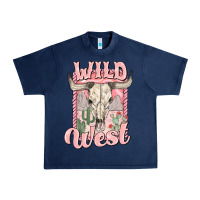 Navy wild west Urban Heavy Tee - MaliasSmallBusiness