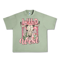 Oil Green wild west Urban Heavy Tee - MaliasSmallBusiness
