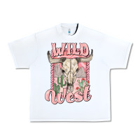 White wild west Urban Heavy Tee - MaliasSmallBusiness