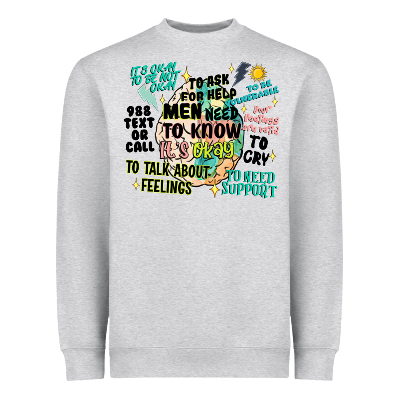 Mens Mental Health Matters Heavyweight Sweatshirt by Artiststas | Teevron