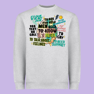 Mens Mental Health Matters Heavyweight Sweatshirt Designed By Artiststas