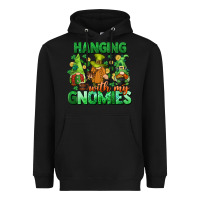 Black St. Patrick's Day gnomes Heavyweight Hoodie - CowGirlArtShop