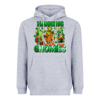 Heather Grey St. Patrick's Day gnomes Heavyweight Hoodie - CowGirlArtShop