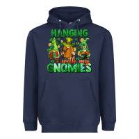 Navy St. Patrick's Day gnomes Heavyweight Hoodie - CowGirlArtShop