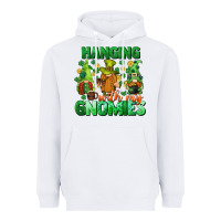 White St. Patrick's Day gnomes Heavyweight Hoodie - CowGirlArtShop