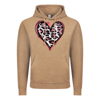 Vintage Coffee Leopard Glitter Heart Vintage Hoodie - Jasminsmagicworld