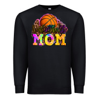Black basketball mom Premium Sweatshirt - OliviaCreatesArt