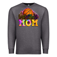 Charcoal Heather basketball mom Premium Sweatshirt - OliviaCreatesArt