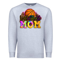 Heather Grey basketball mom Premium Sweatshirt - OliviaCreatesArt