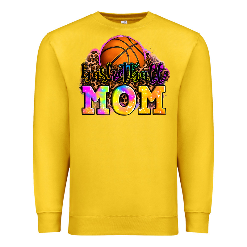 Basketball Mom Premium Sweatshirt by OliviaCreatesArt | Teevron
