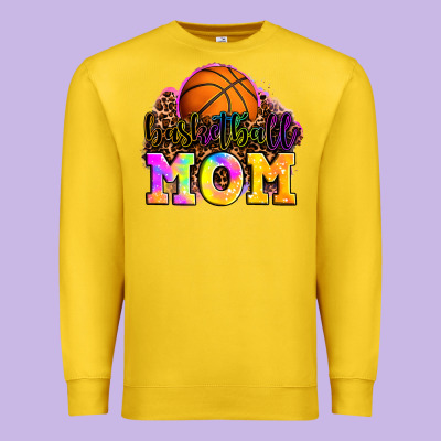 Basketball Mom Premium Sweatshirt Designed By Oliviacreatesart