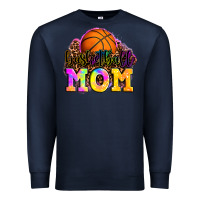 Navy basketball mom Premium Sweatshirt - OliviaCreatesArt