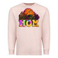 Pale Pink basketball mom Premium Sweatshirt - OliviaCreatesArt