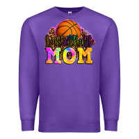 Purple basketball mom Premium Sweatshirt - OliviaCreatesArt