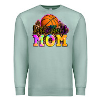 Seafoam basketball mom Premium Sweatshirt - OliviaCreatesArt