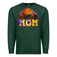 Sports Green basketball mom Premium Sweatshirt - OliviaCreatesArt